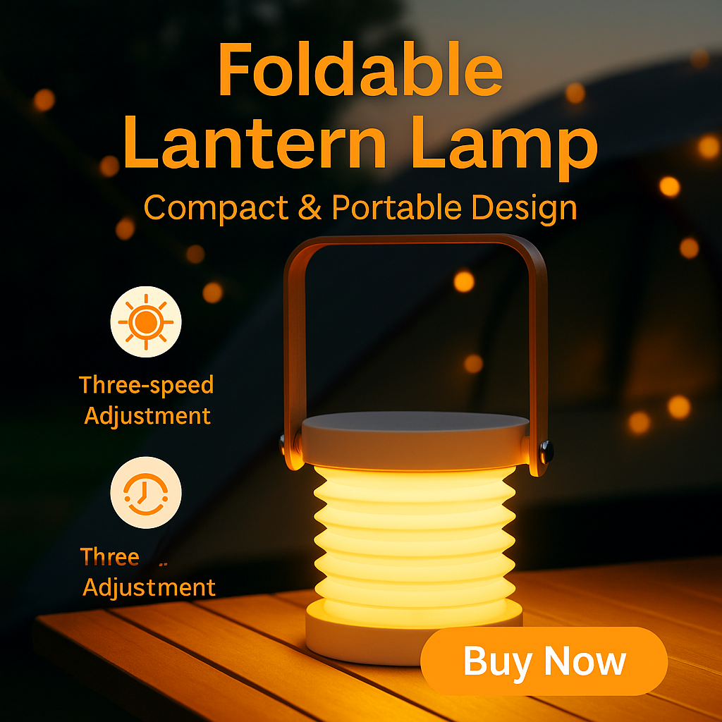 New Creative Wood Handle Foldable Night Lights