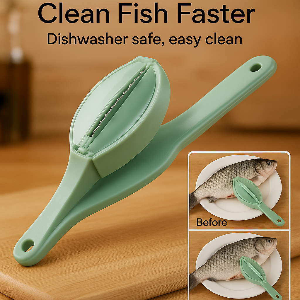 Fish Scale Remover & Cleaning Knife – Quick & Easy Fish Descaling Tool