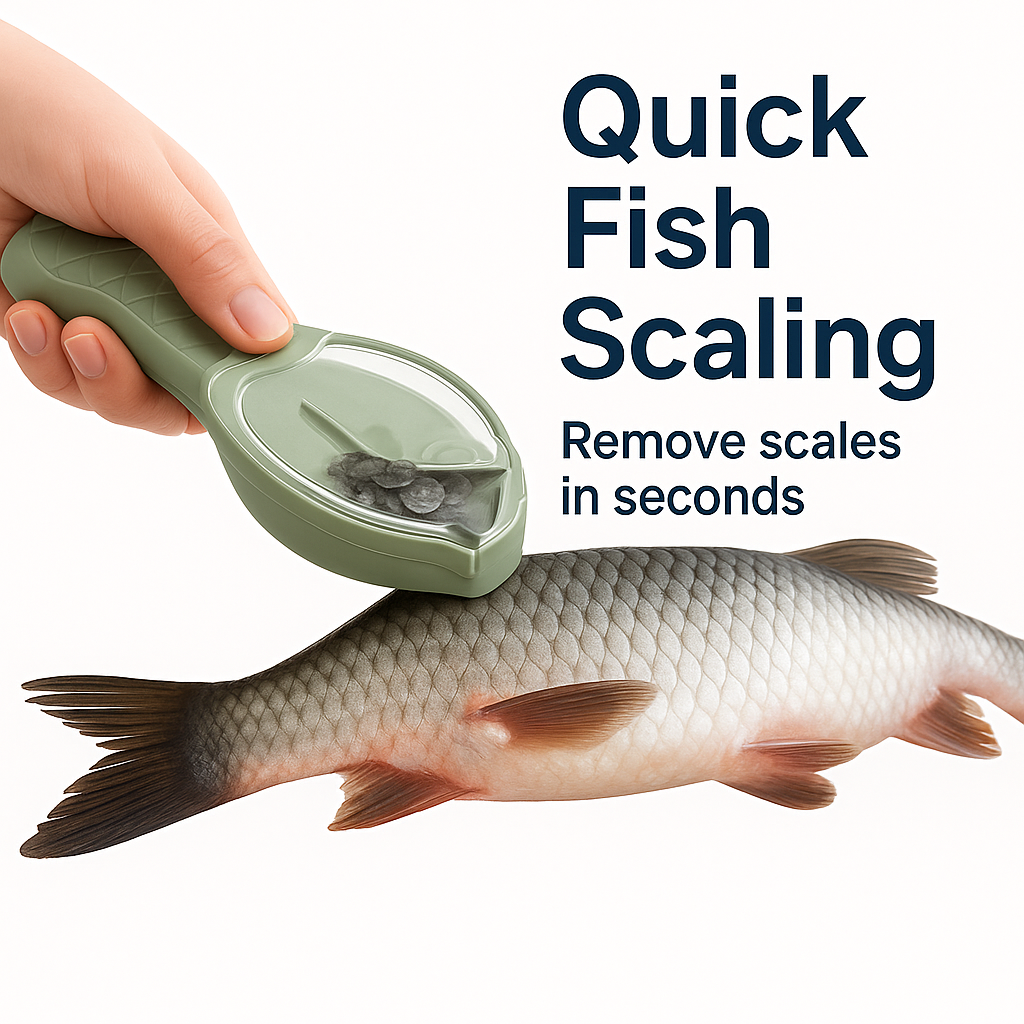 Fish Scale Remover & Cleaning Knife – Quick & Easy Fish Descaling Tool