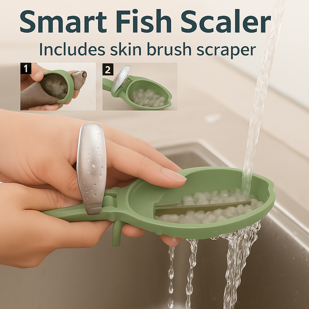 Fish Scale Remover & Cleaning Knife – Quick & Easy Fish Descaling Tool