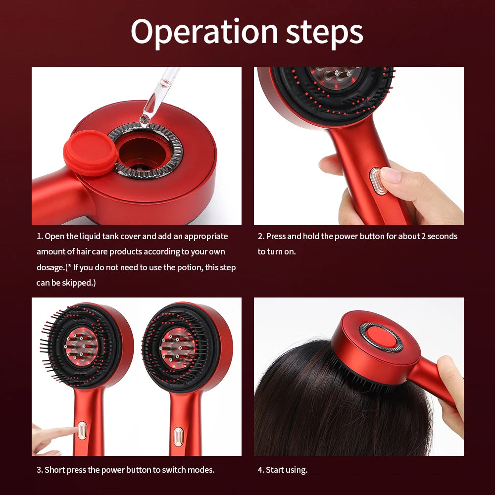 3 Modes Electric Vibration Massage Comb