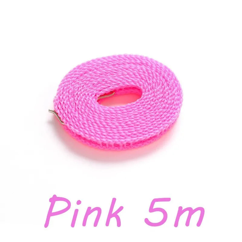 Wind-Proof Retractable Nylon Clothesline