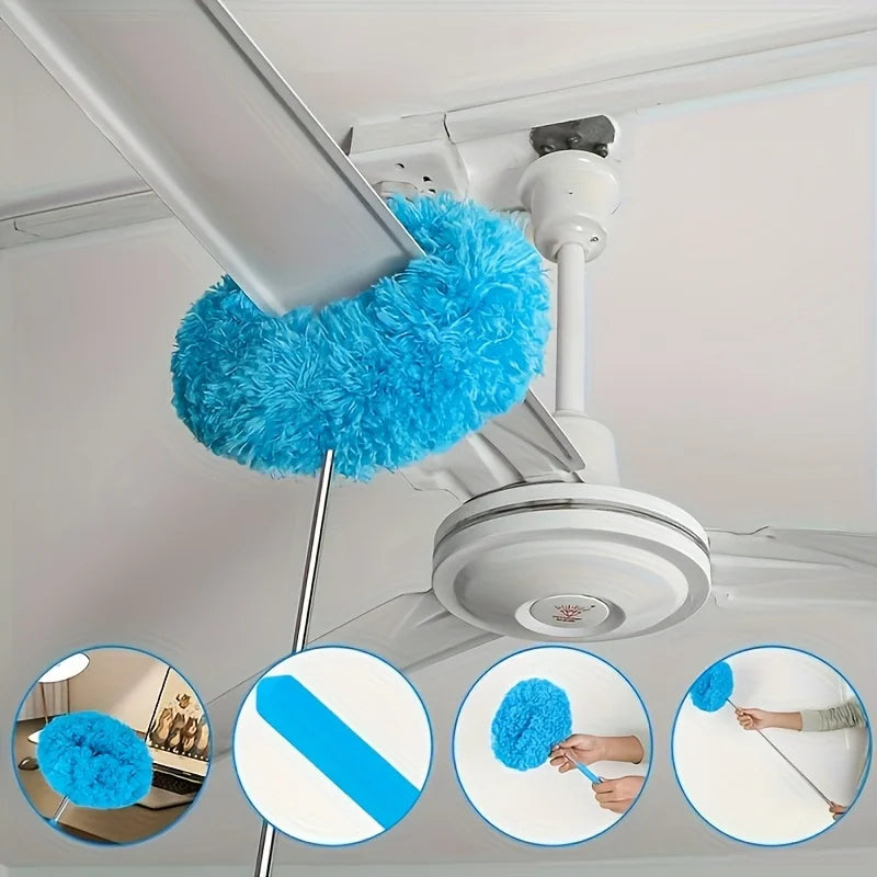 Reusable Microfiber Ceiling Fan Duster Set