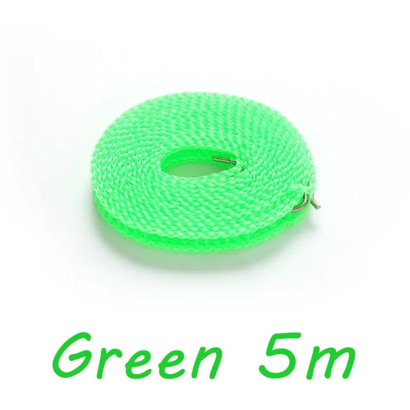 Wind-Proof Retractable Nylon Clothesline
