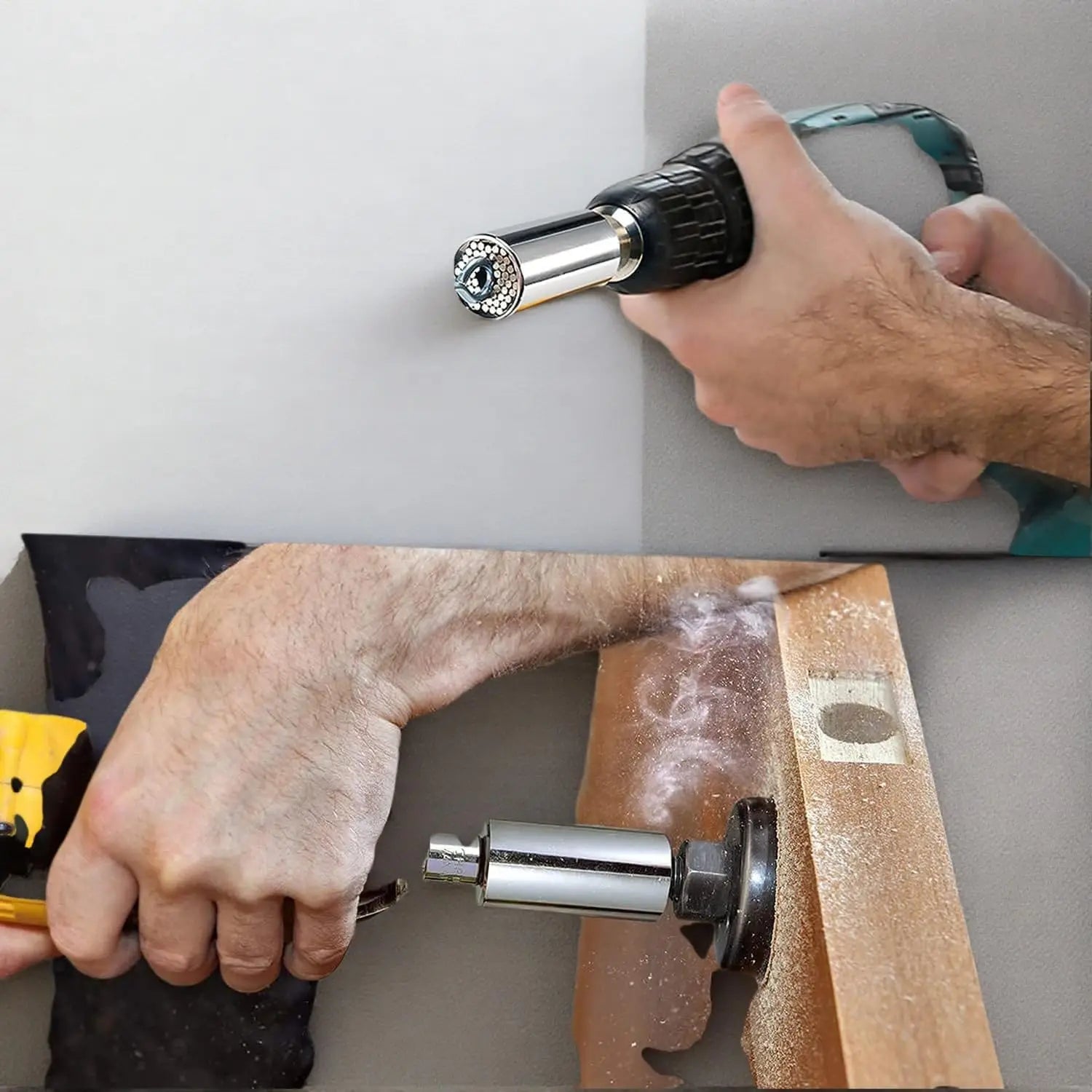 7-19mm Universal Socket Wrench Set, Multi-Function Power Drill Adapter,