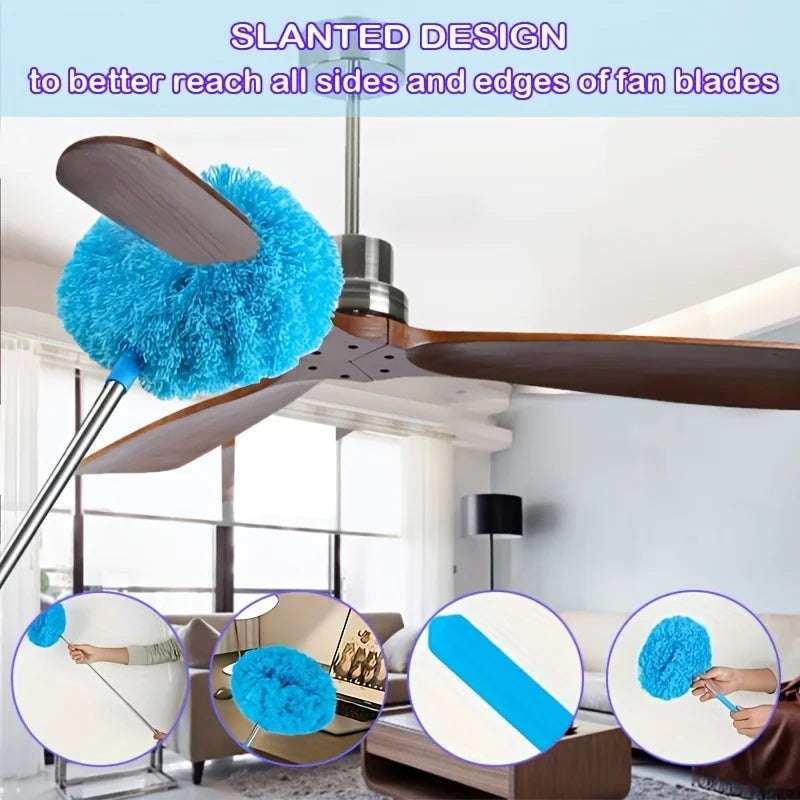Reusable Microfiber Ceiling Fan Duster Set