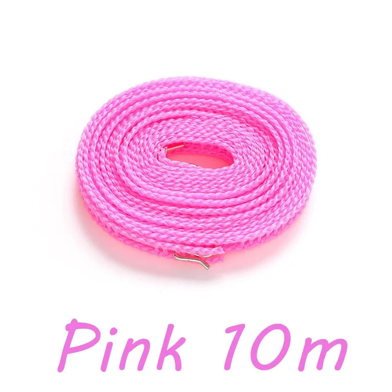 Wind-Proof Retractable Nylon Clothesline