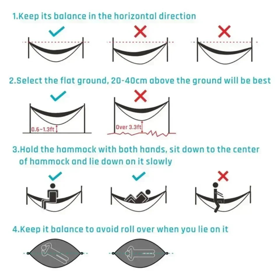 Professional Camping Hammock with Mosquito Net