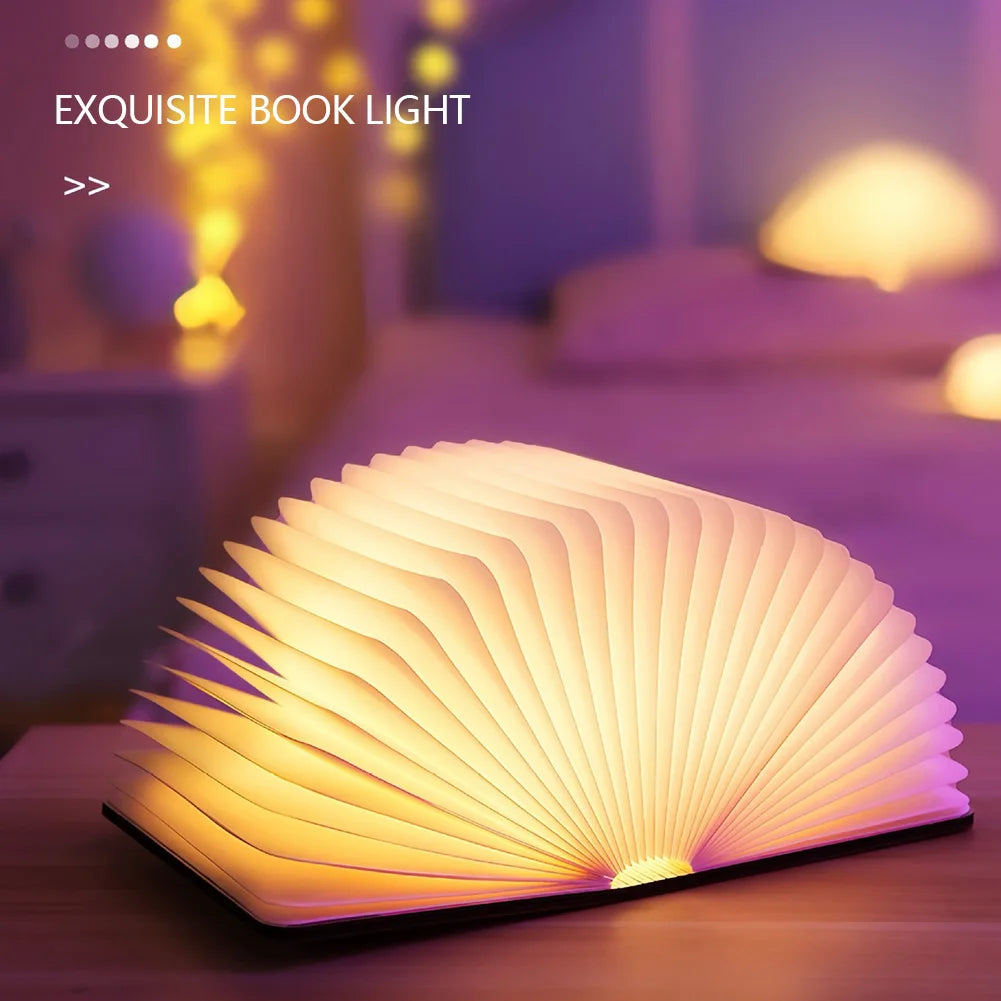 LED Foldable Book Light – Portable & Rechargeable