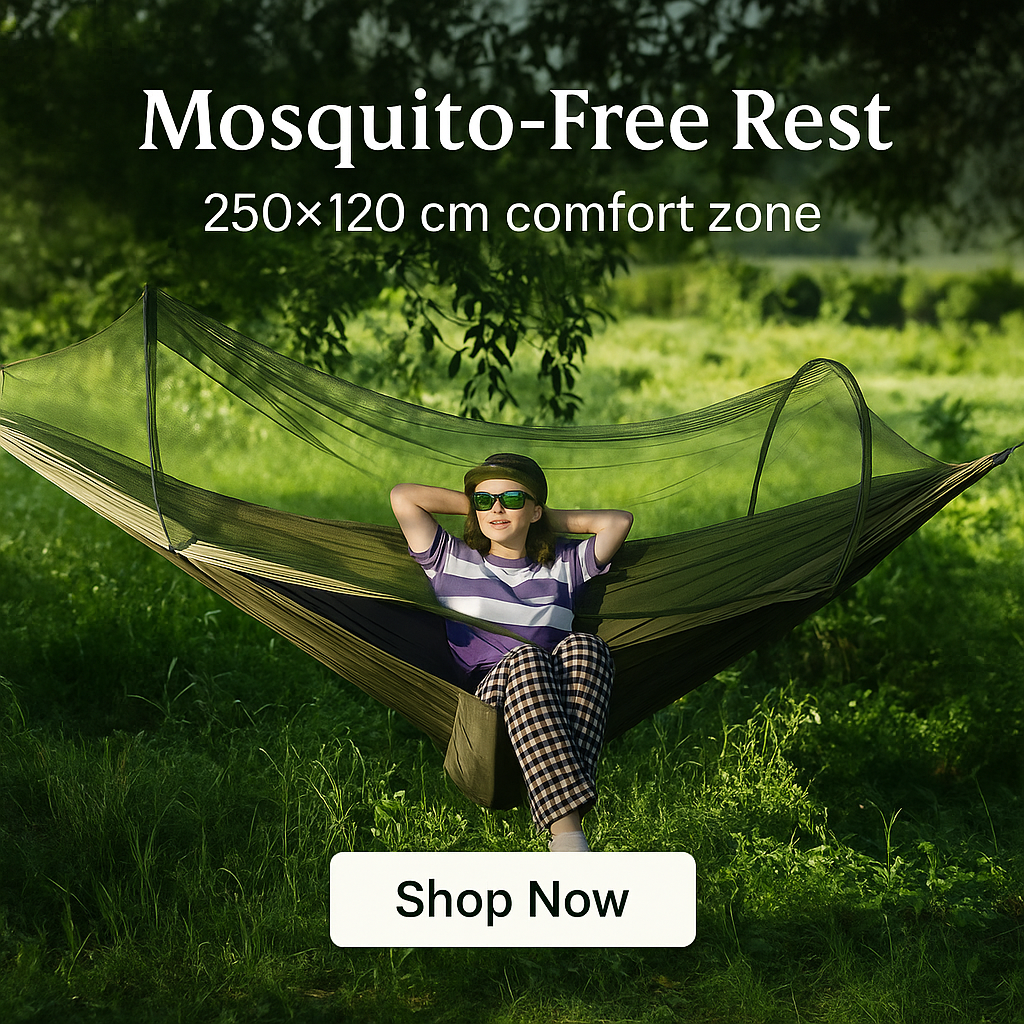 Professional Camping Hammock with Mosquito Net