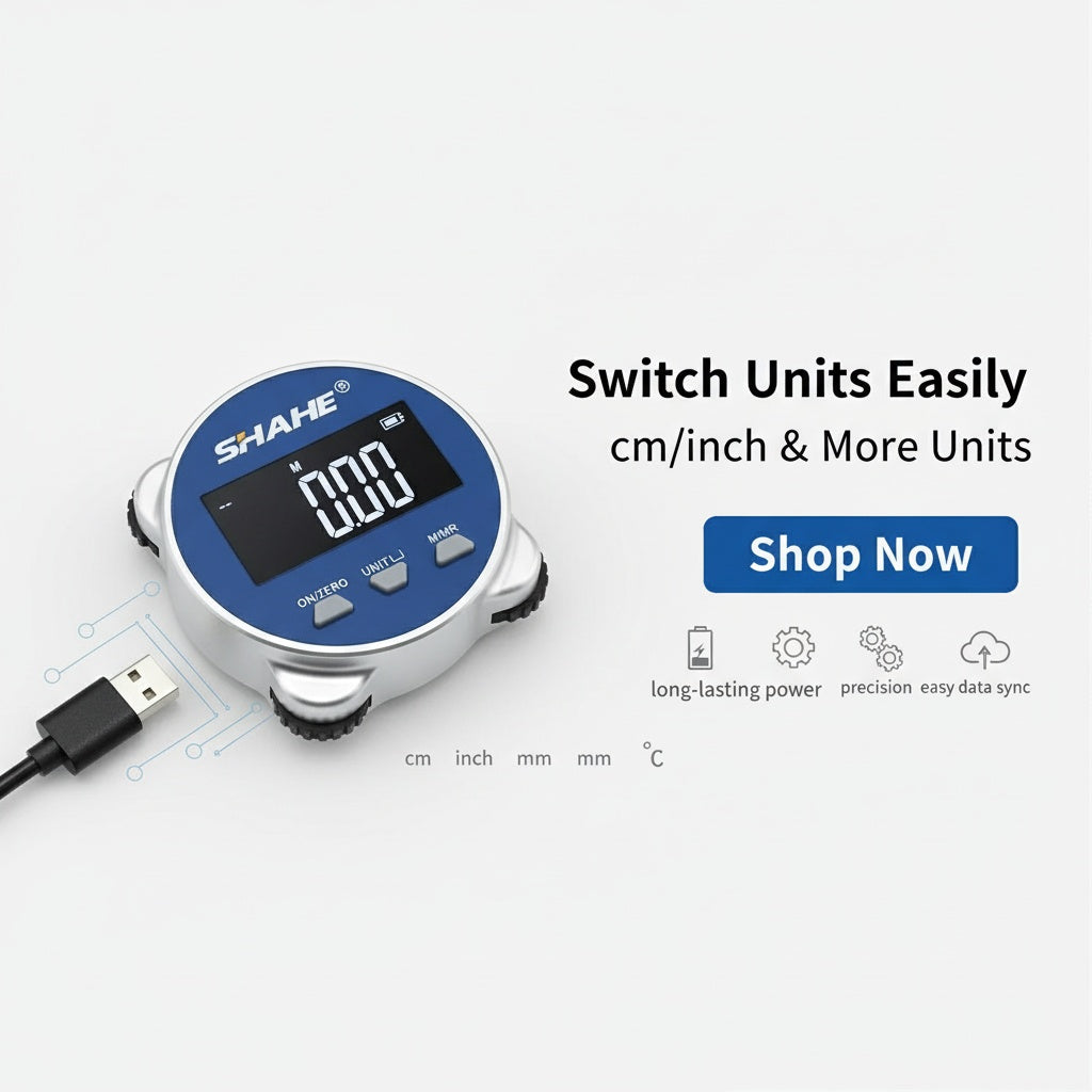 SHAHE Electronic Ruler LCD Display High Accuracy Handheld Length Measuring Tool