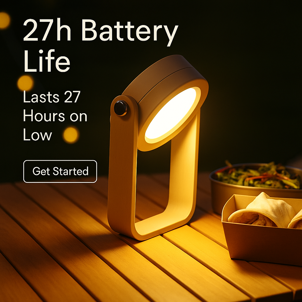 New Creative Wood Handle Foldable Night Lights