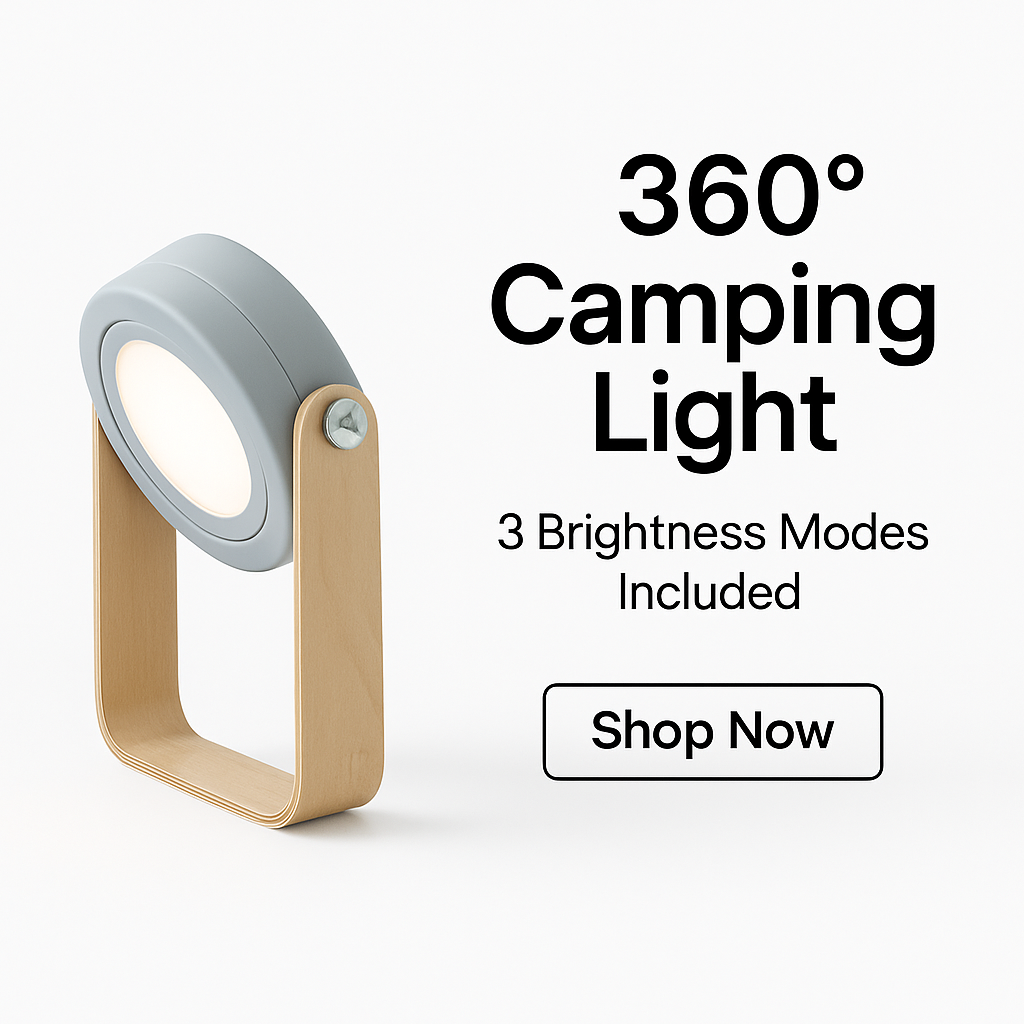 New Creative Wood Handle Foldable Night Lights