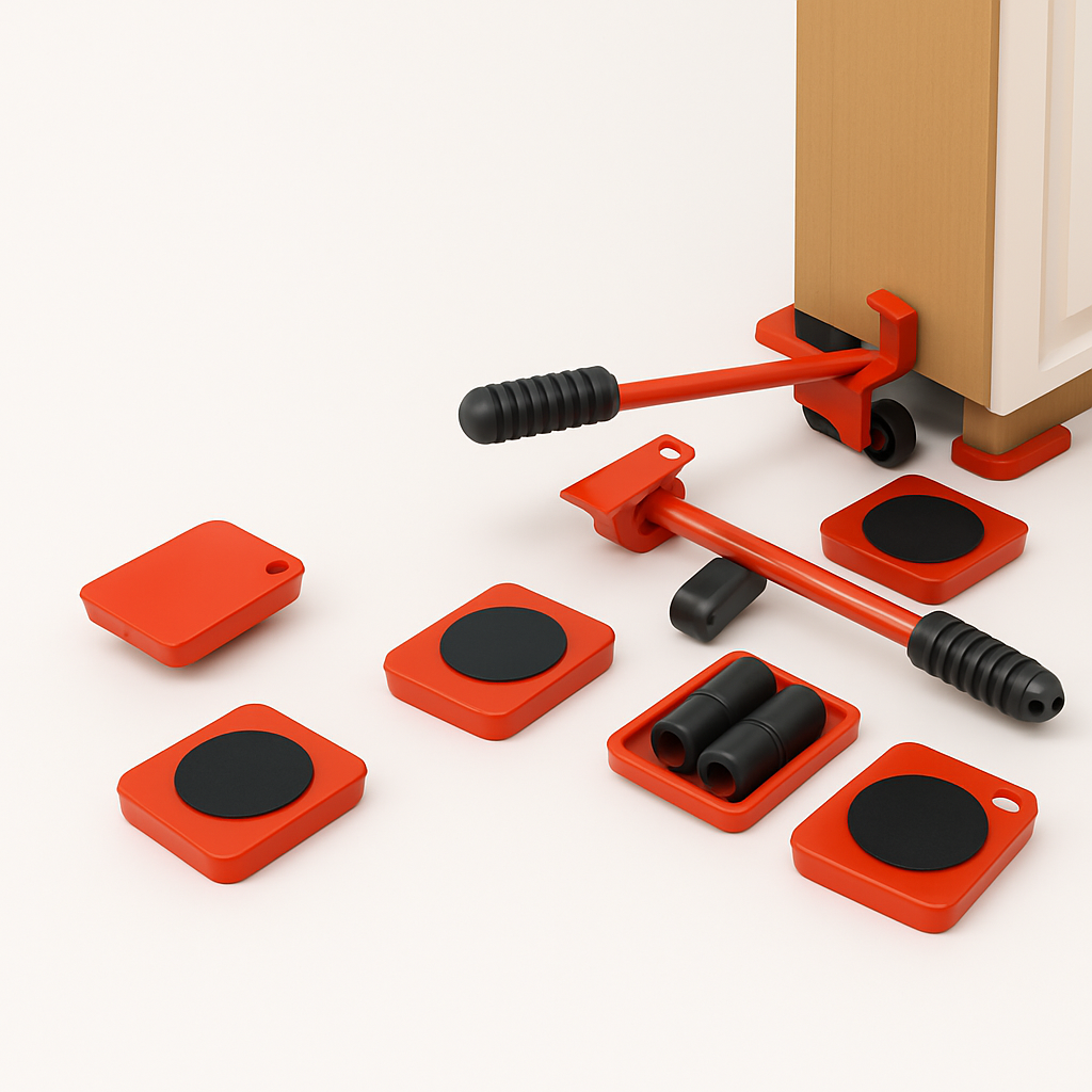 Furniture Moving Transport Roller Set Removal Lifting Moving Tool Set